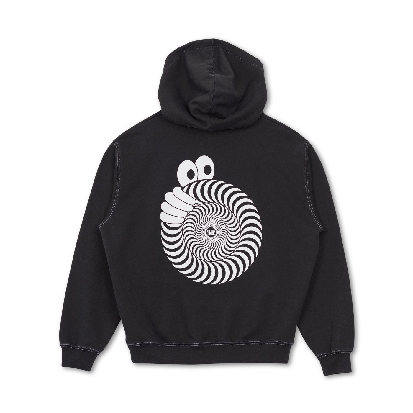 LRAB x SPITFIRE Swirl Hoodie (Washed Black)
