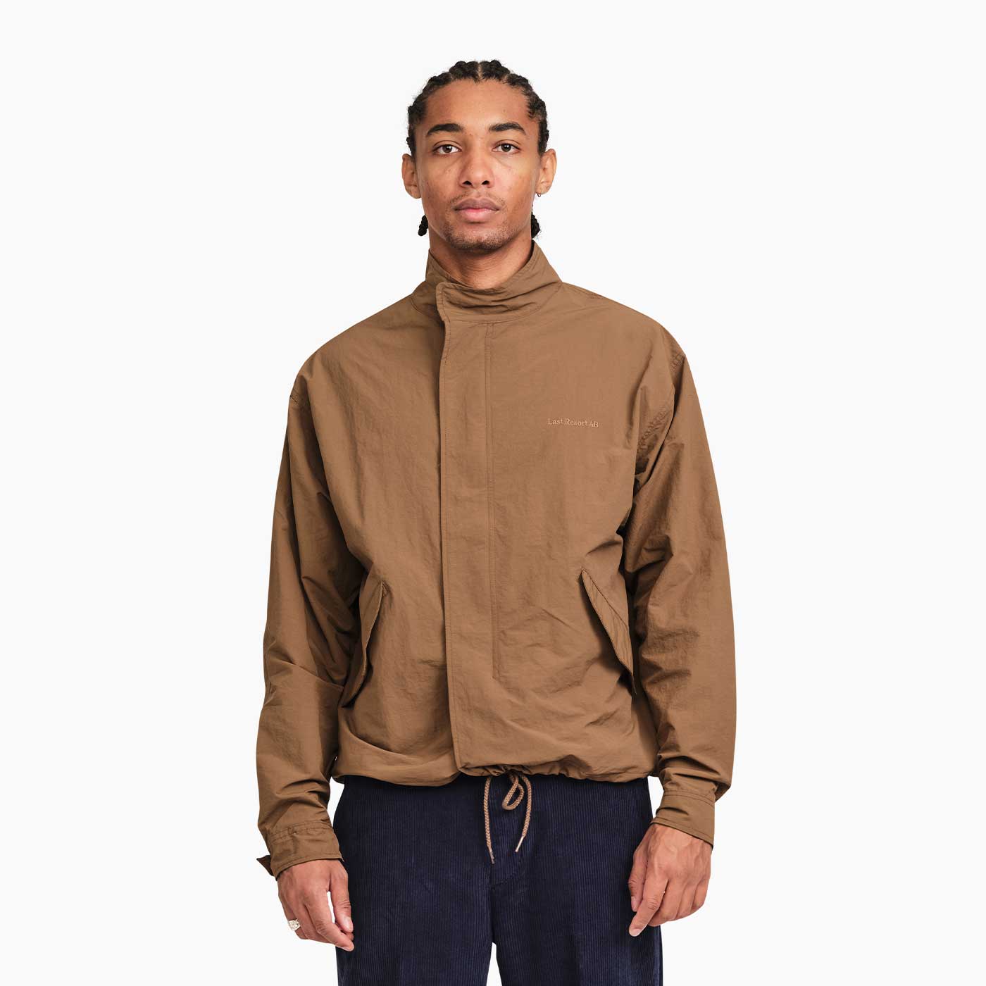 Cropped Parka (Brown Khaki)