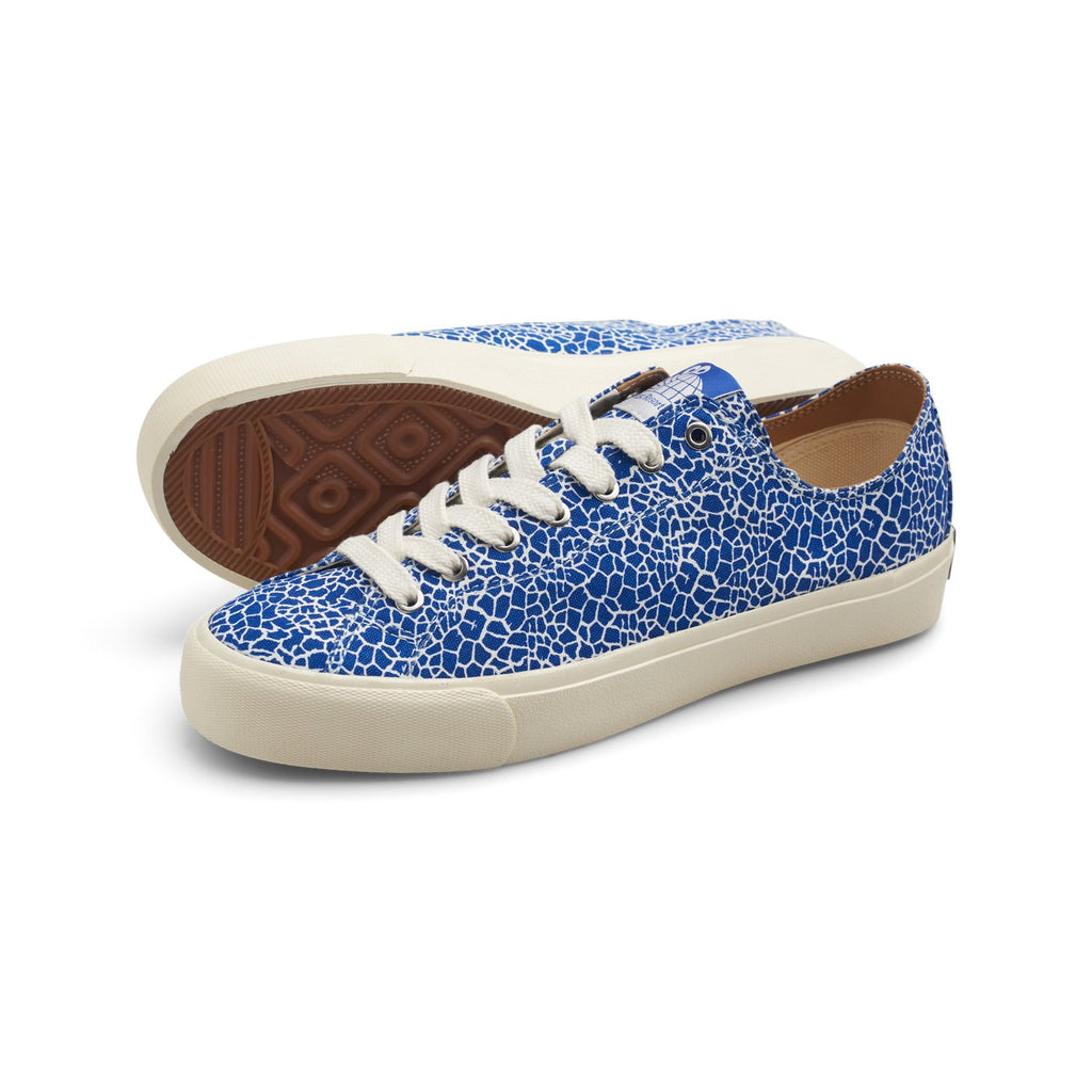 VM003-Lo Canvas (Cracked Blue-Whi/White)