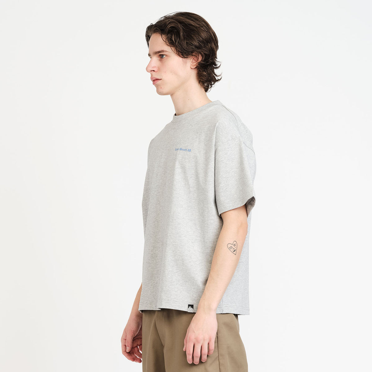 SS Tee - Atlas Mono (Grey Marle/Blue)