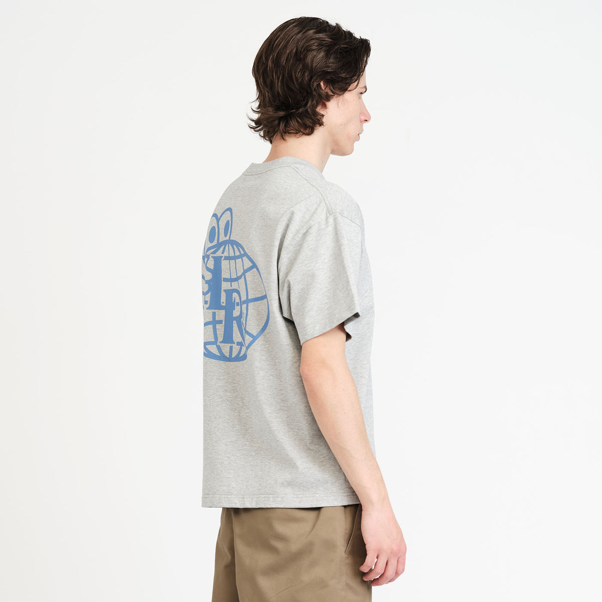 SS Tee - Atlas Mono (Grey Marle/Blue)