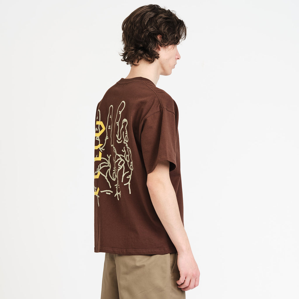 SS Tee - Peace Hands (Brown)