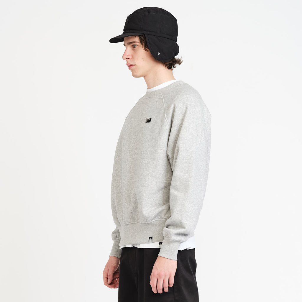 Raglan Crewneck Sweat (Grey Marle)