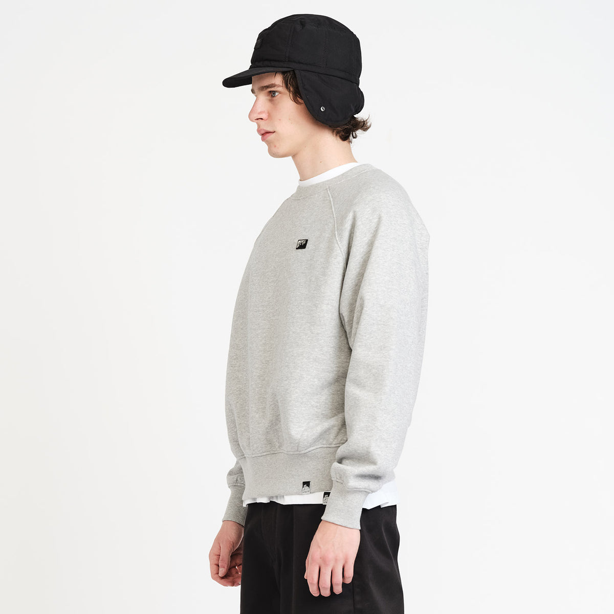 Raglan Crewneck Sweat (Grey Marle)