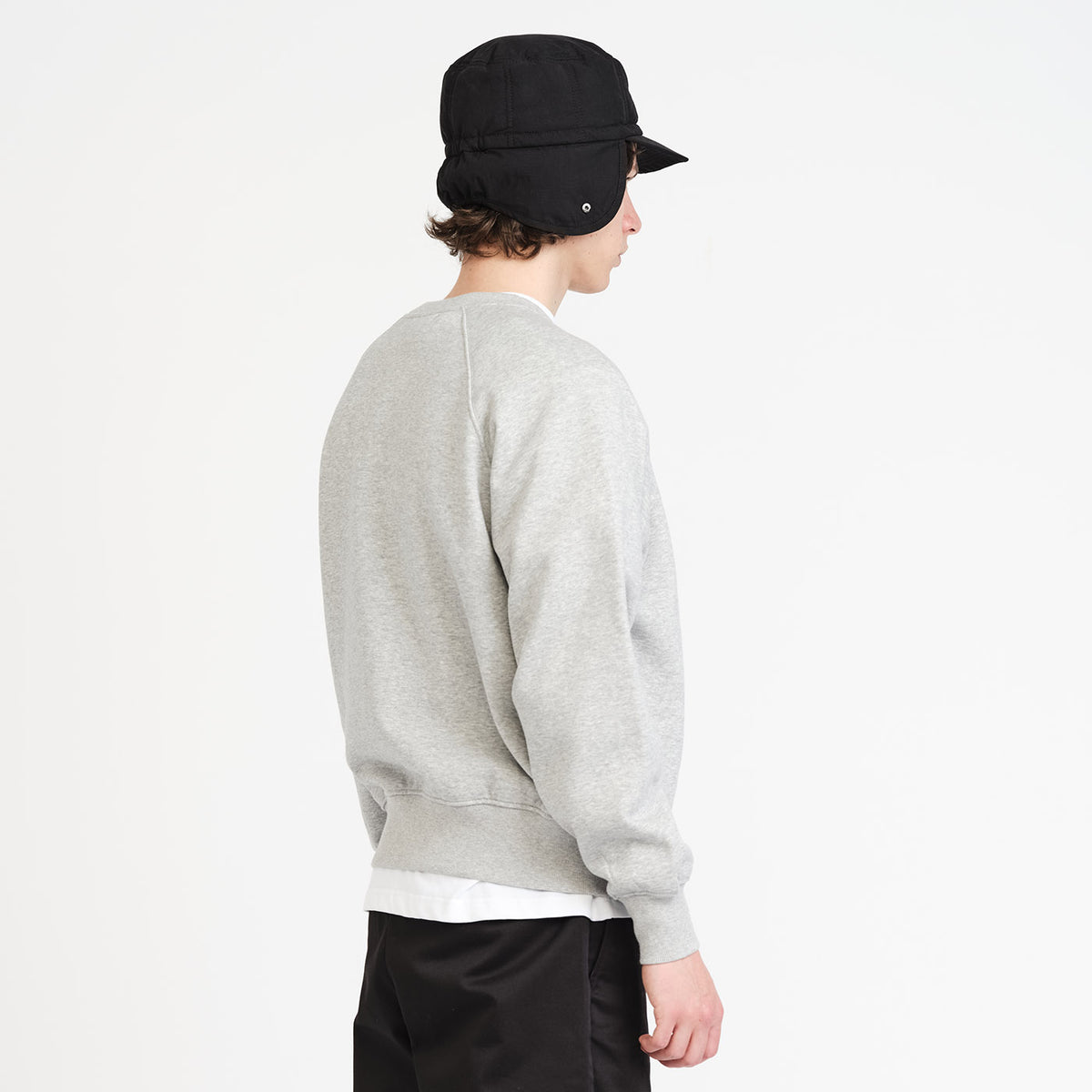 Raglan Crewneck Sweat (Grey Marle)