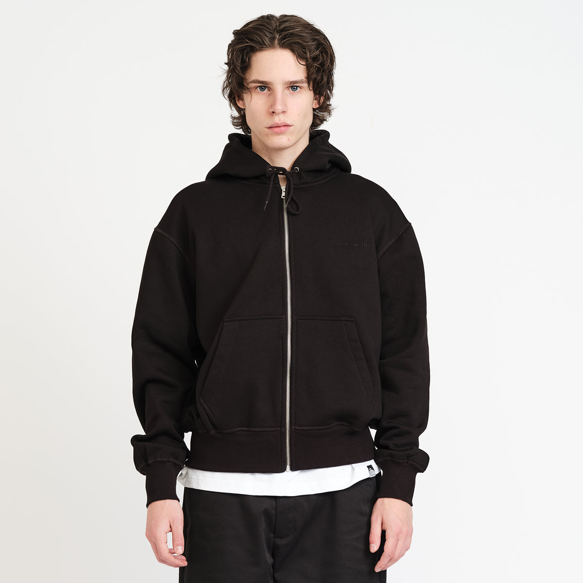 Script Logo Zip Hoodie (Black)