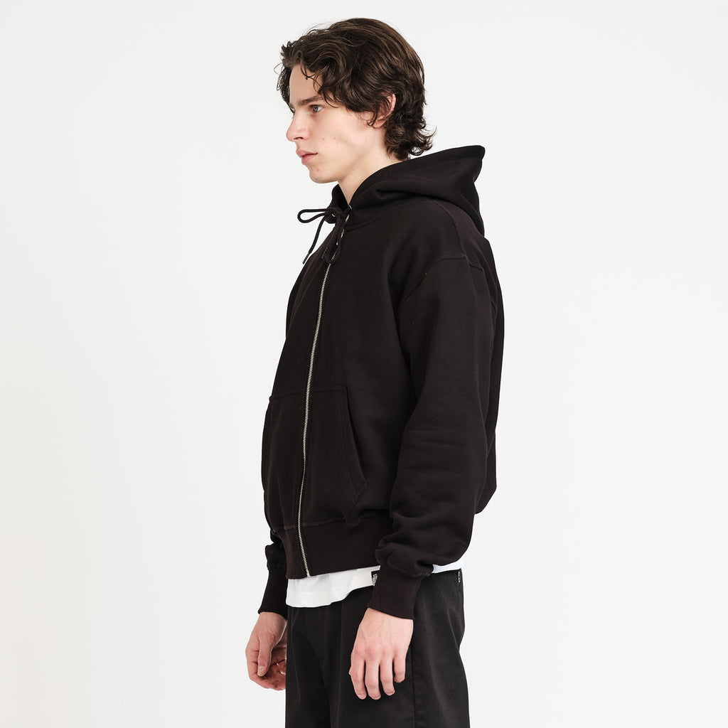 Script Logo Zip Hoodie (Black)