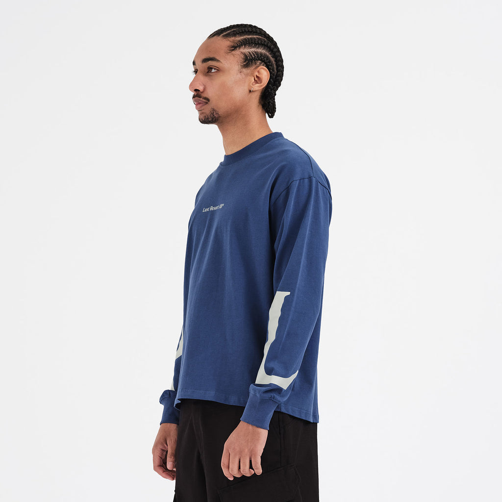 LR LS Tee (Mid Blue)