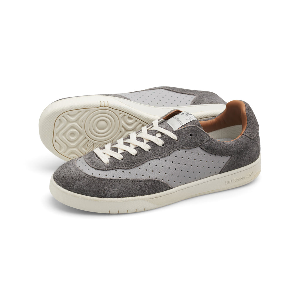 CM001 Perf Leather/Suede (Alloy Grey/White)