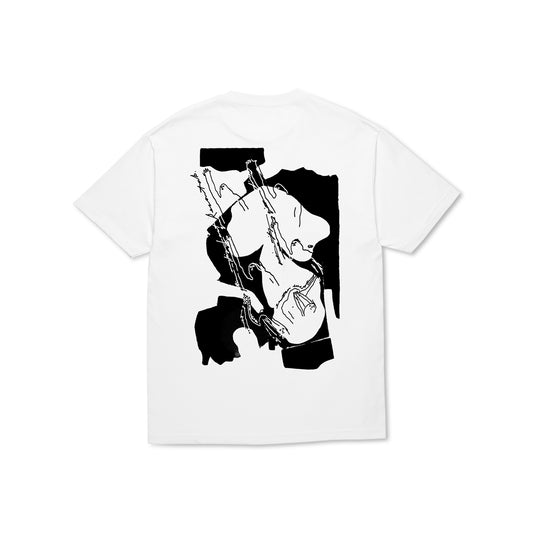 Reach Out SS Tee (White/Black)