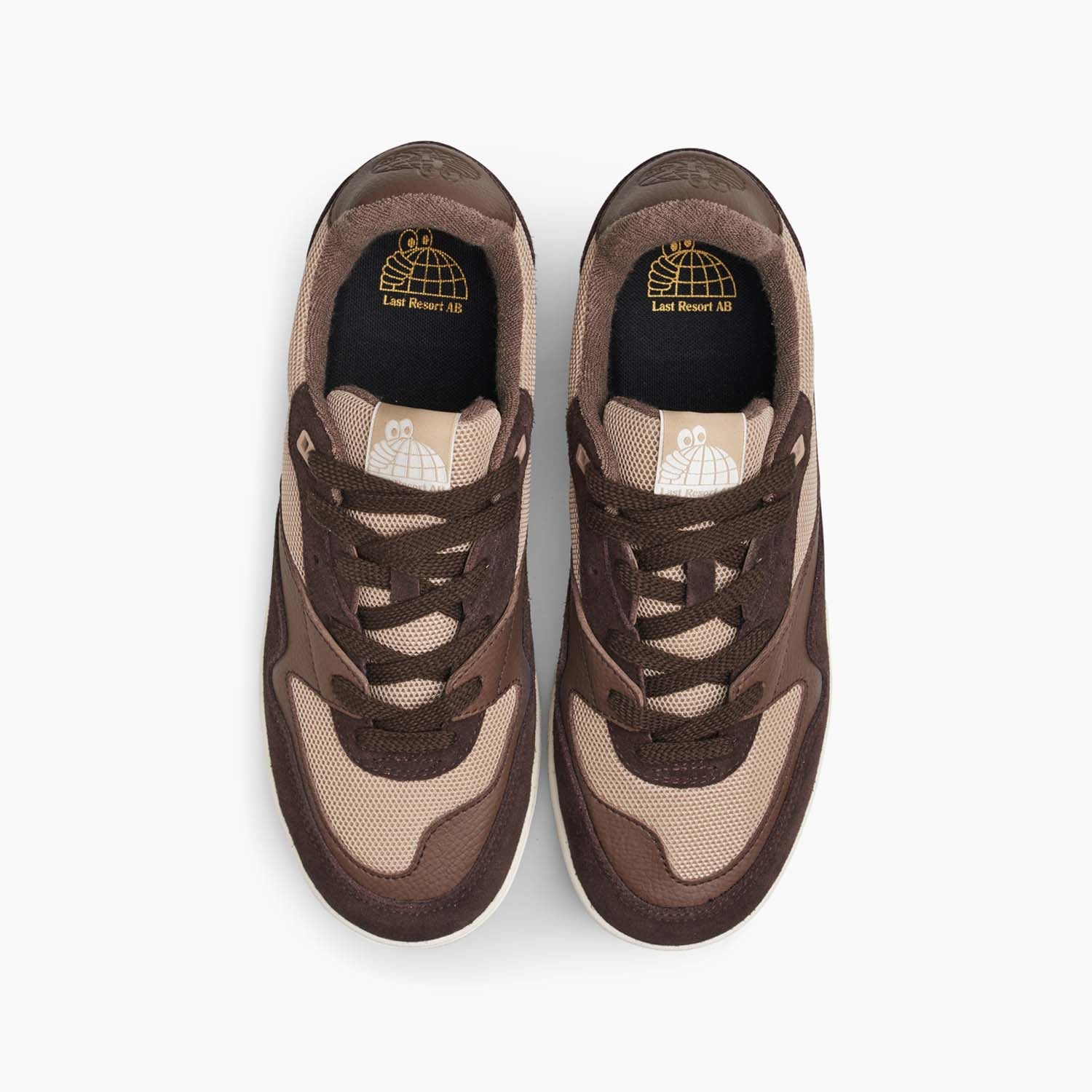 CM002-Lo Suede/Leather/Mesh (Pine Cone/White)