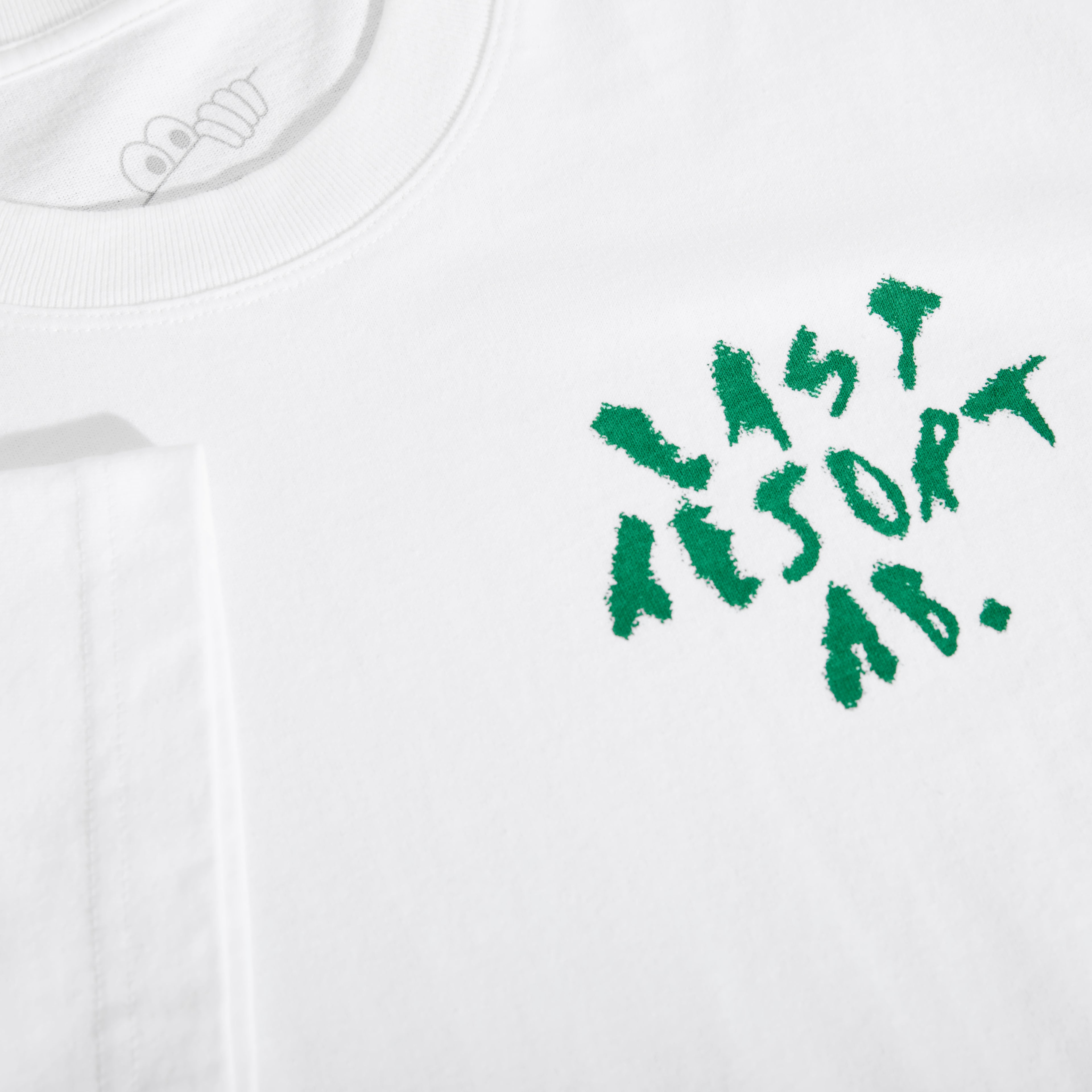 LRAB Art SS Tee (White/Kelly Green)