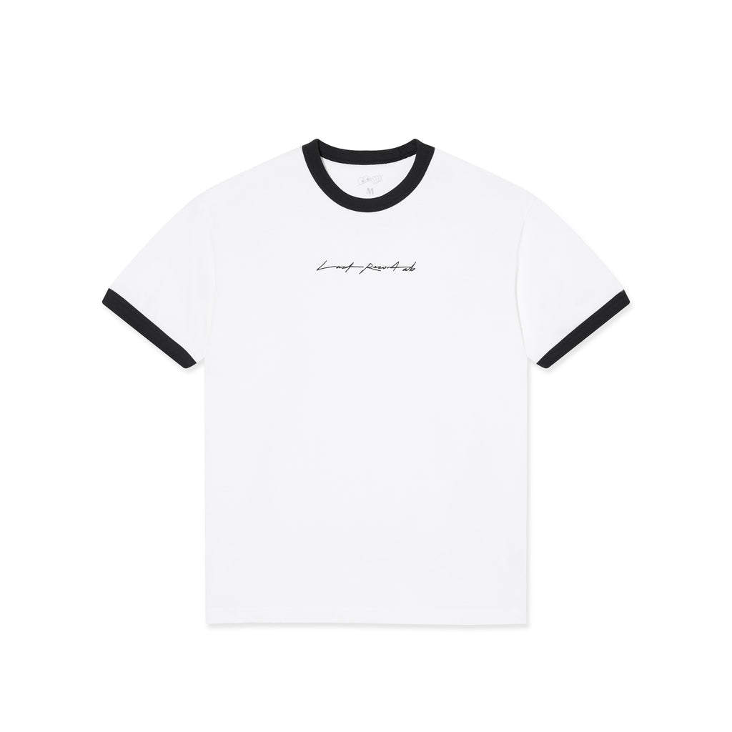 Signature Ringer SS Tee (White/Black)