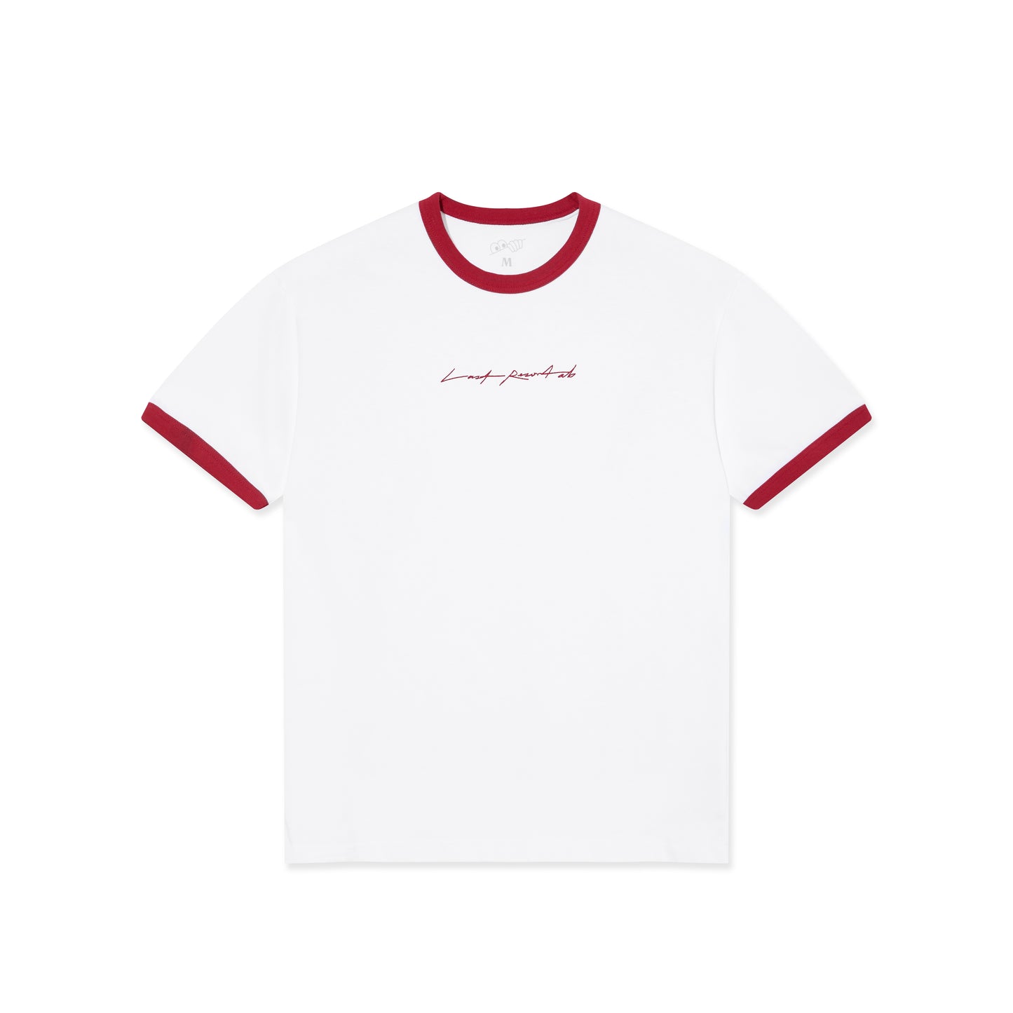 Signature Ringer SS Tee (White/Old Red)