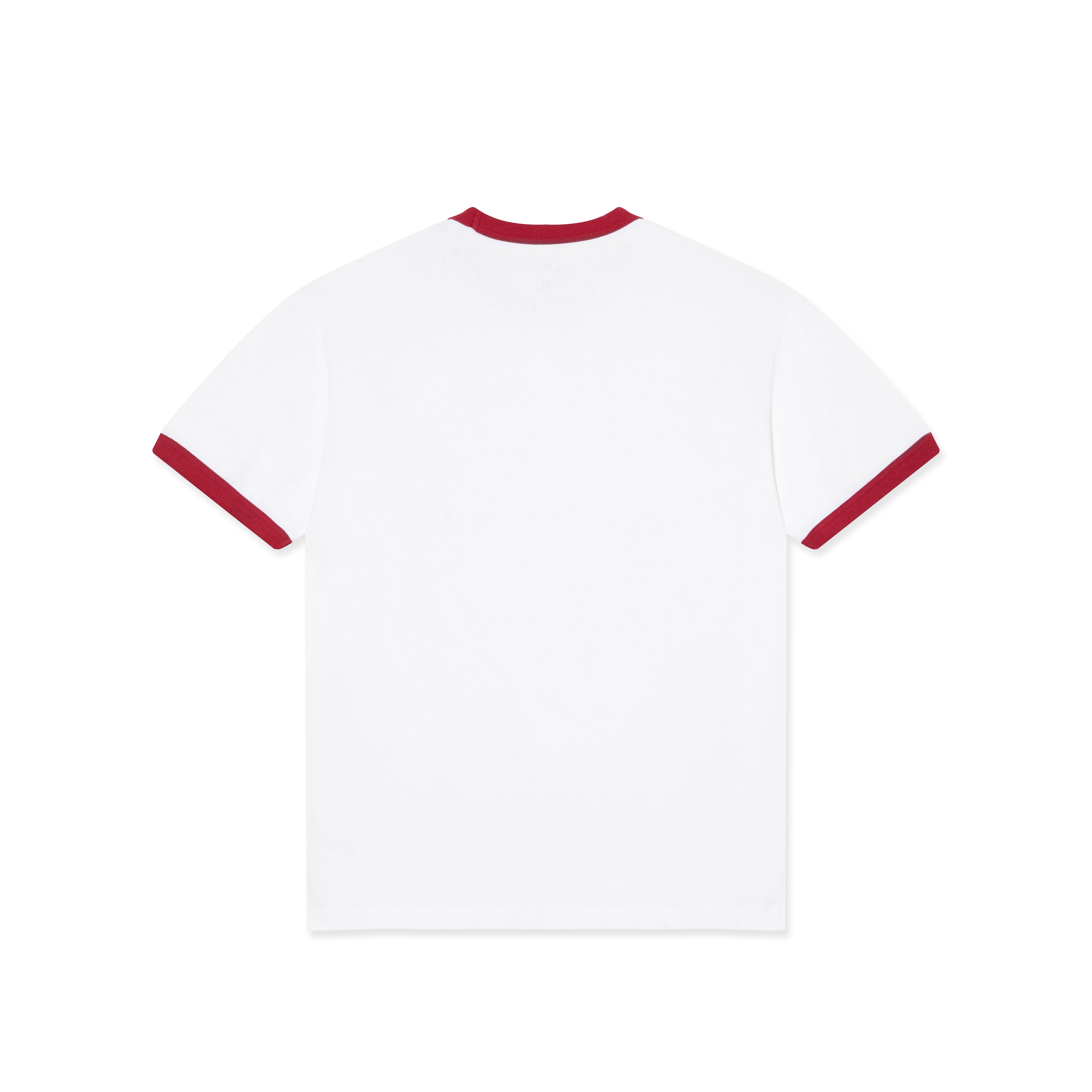 Signature Ringer SS Tee (White/Old Red)
