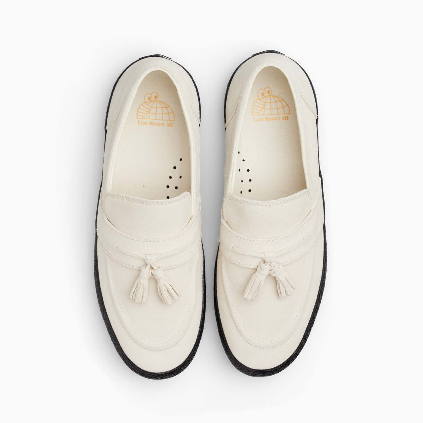VM005-Loafer Suede (White/Black)