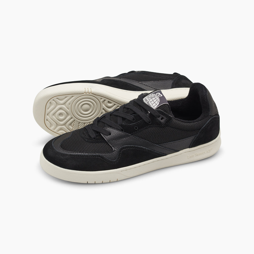 CM002-Lo Suede/Leather/Mesh (Black/White)