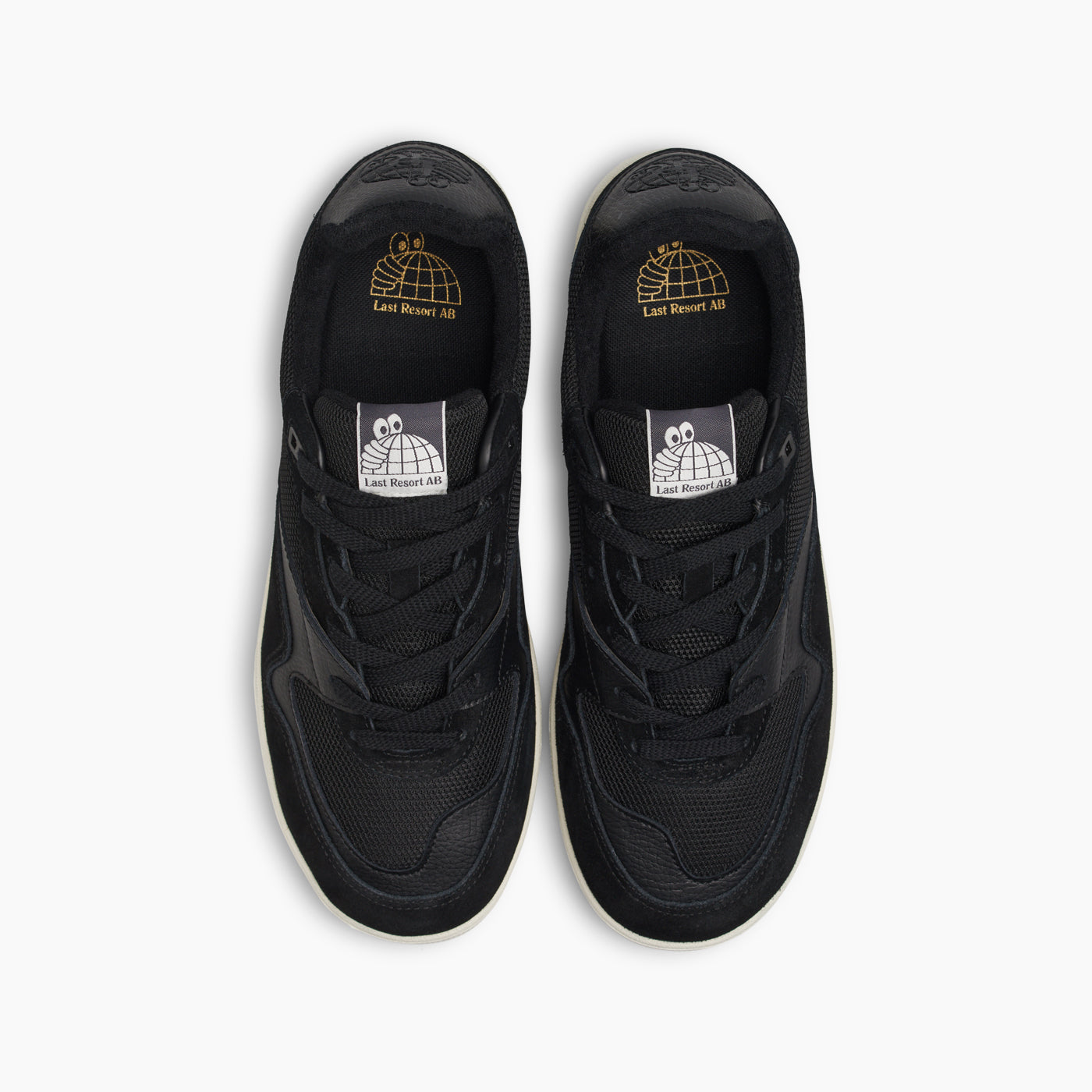 CM002-Lo Suede/Leather/Mesh (Black/White)