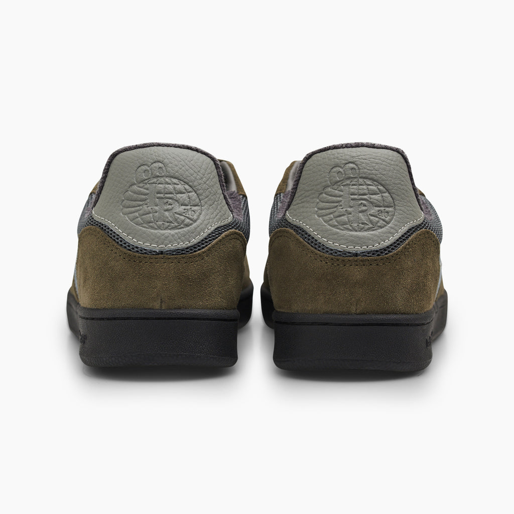 CM002-Lo Suede/Leather/Mesh (Olive Grey/Black)