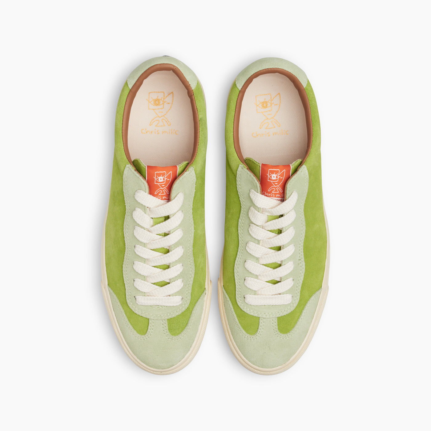 VM004-Milic Suede (Frog Green/White)