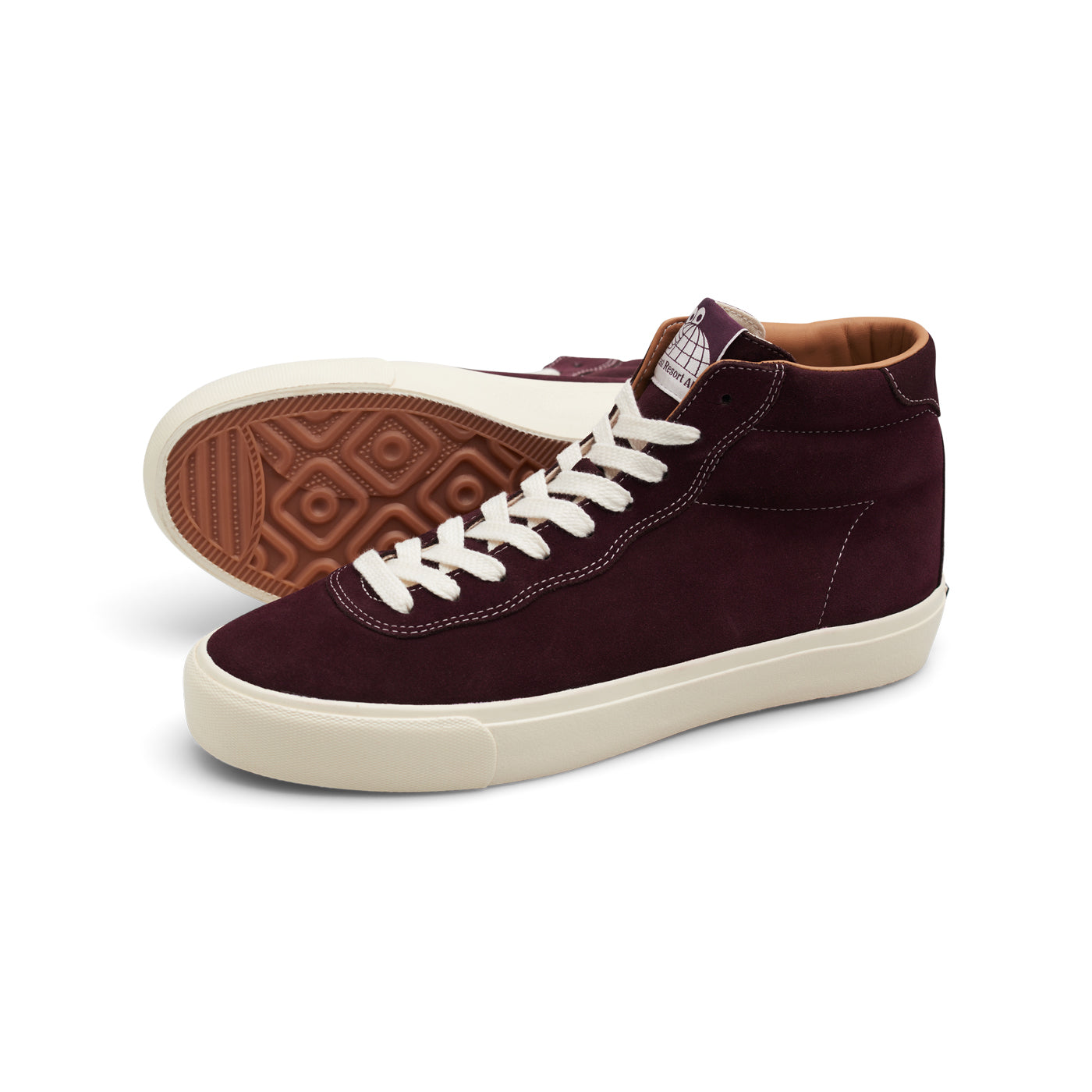 VM001-Hi Suede (Fig Red/White)