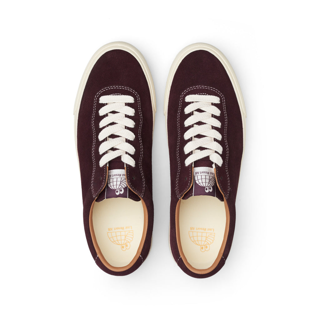 VM001-Lo Suede (Fig Red/White)