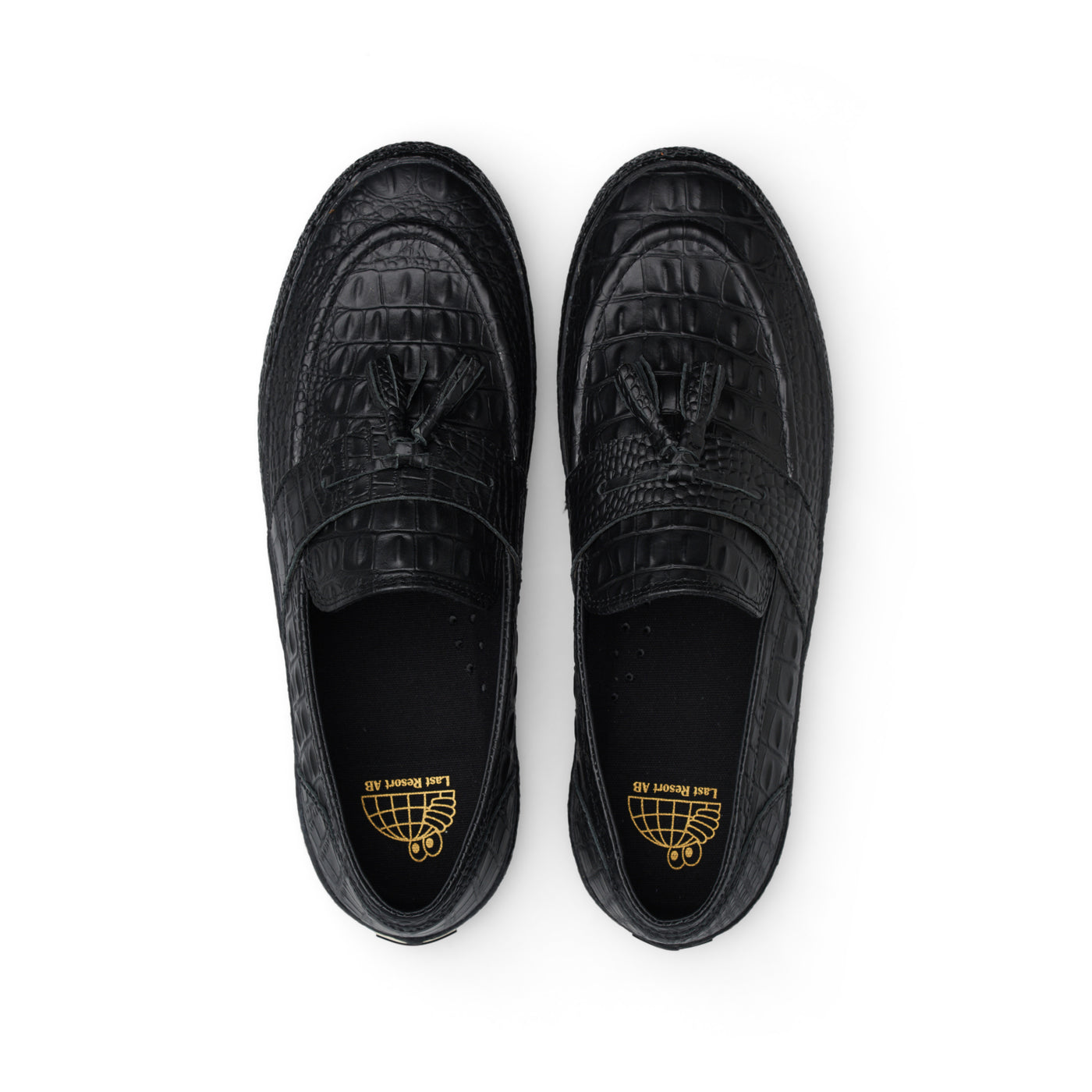 VM005-Loafer Leather (Croc Black/Black)