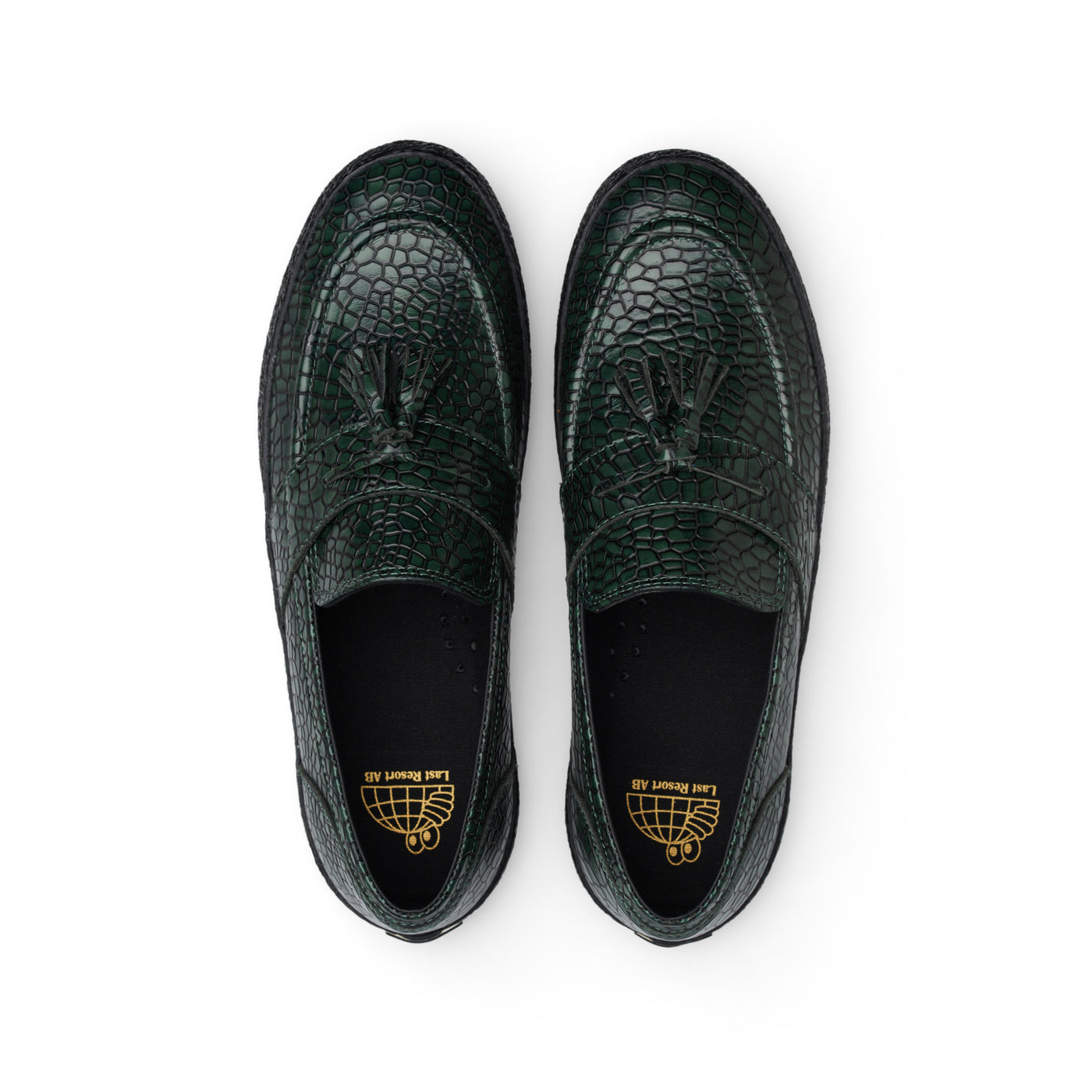 VM005-Loafer Leather (Reptile Green/Black)