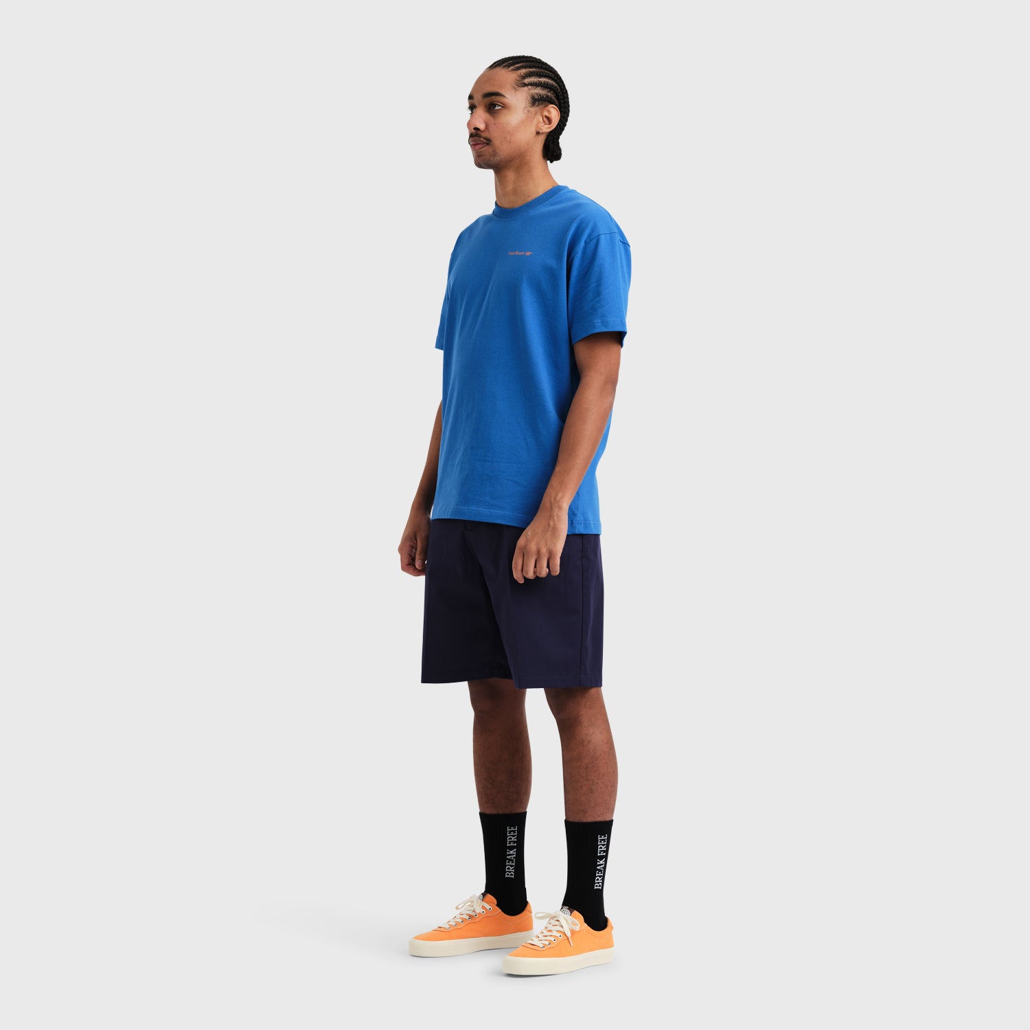 Atlas Monogram Tee (Royal Blue/Sunset Orange)