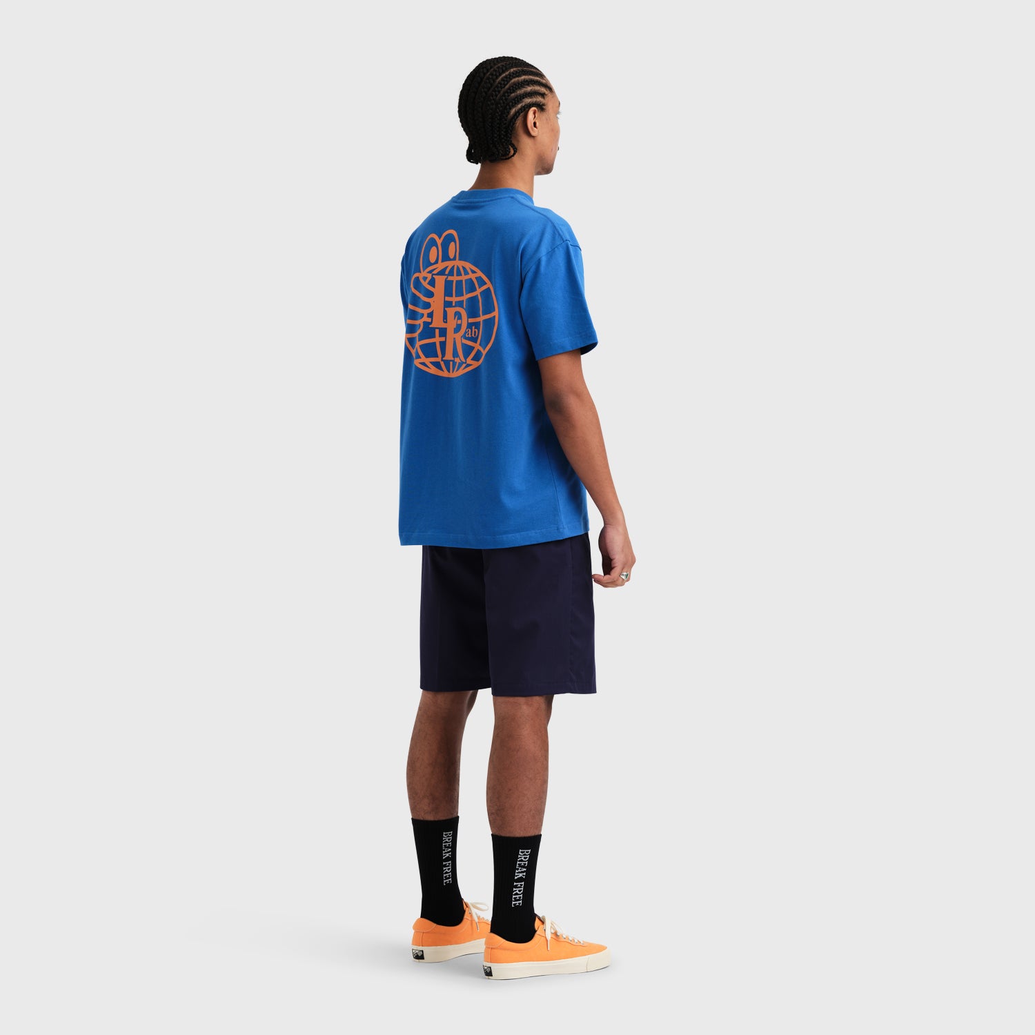 Atlas Monogram Tee (Royal Blue/Sunset Orange)