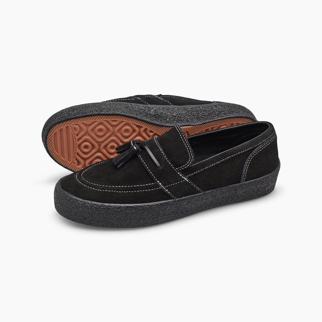 VM005 Loafer (Black/Black/White Stitch)