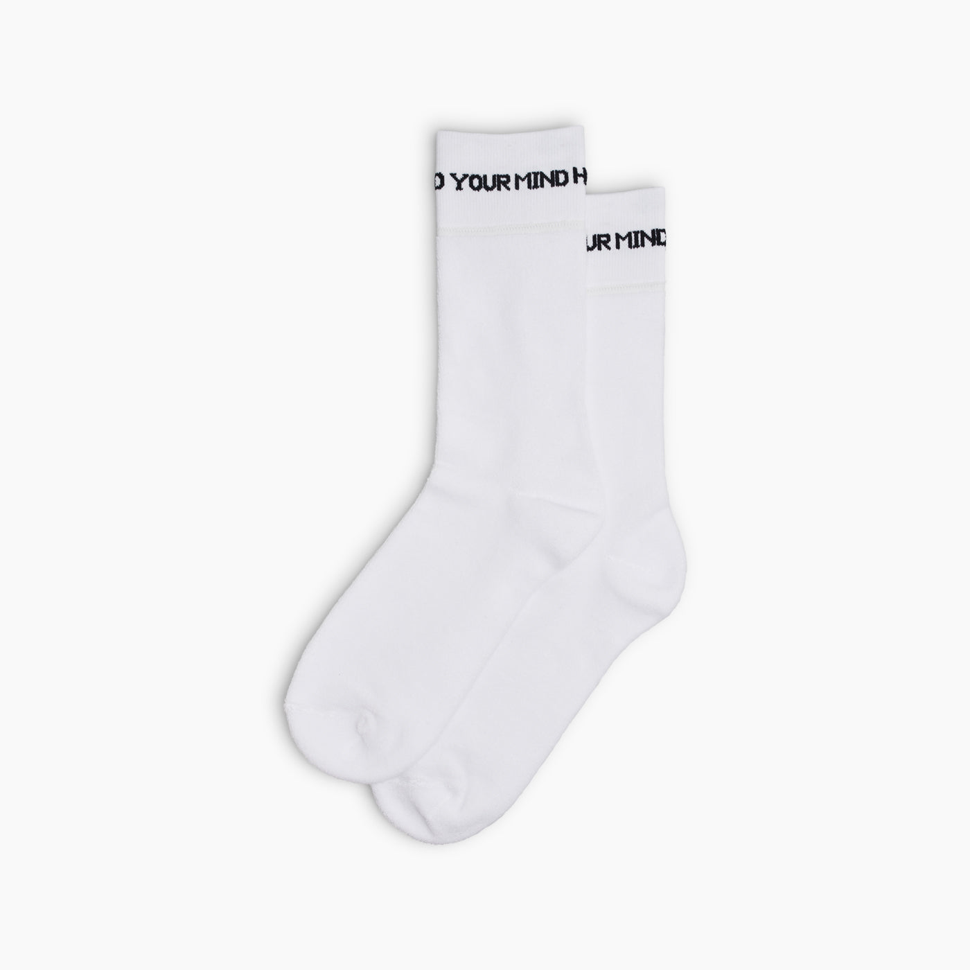 Reverse Terry Sock (White)