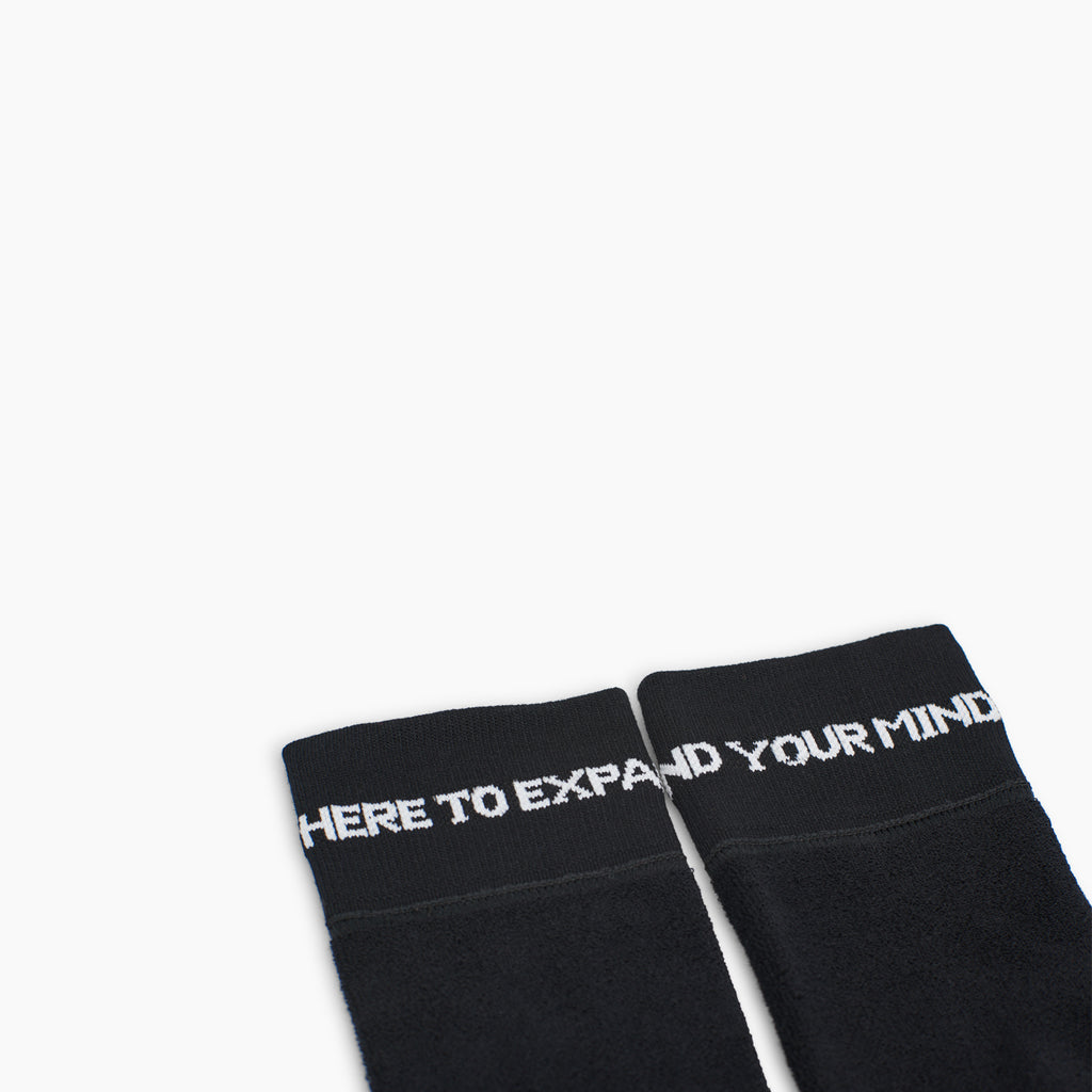 Reverse Terry Sock (Black)