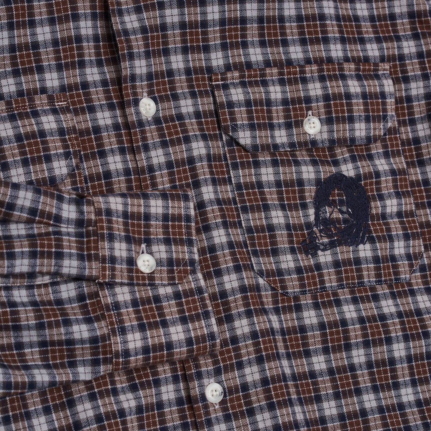 SM001-DANE Flannel (Grey/Brown)