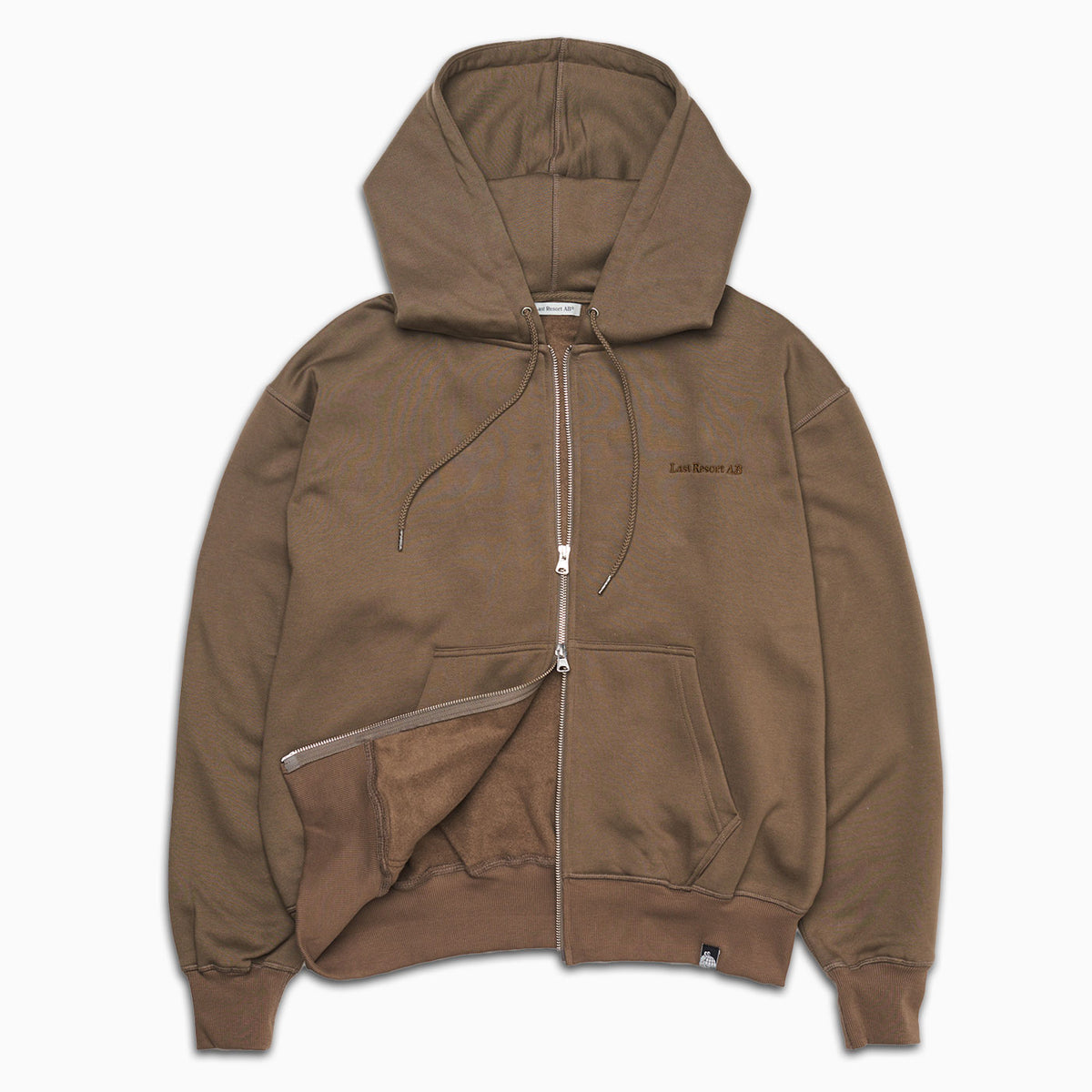 Zip Hoodie - Script Logo (Black)