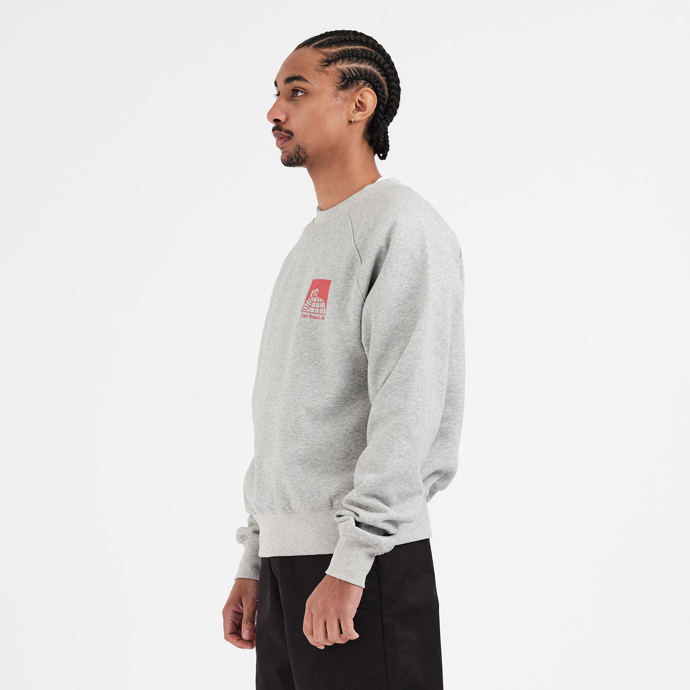 Little AB Raglan Sweat (Grey Melange)