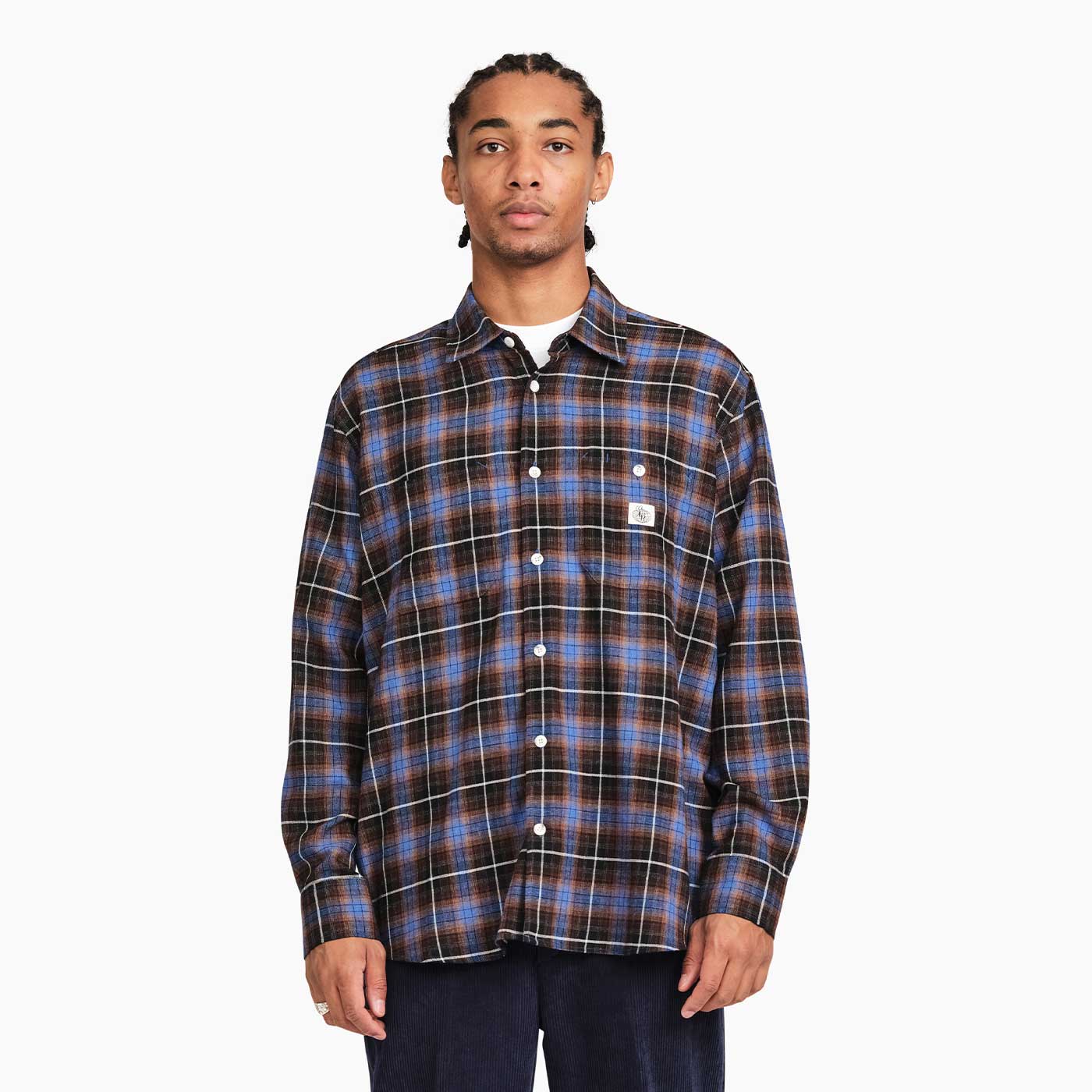 SM001 Flannel (Blue) – Last Resort AB USA