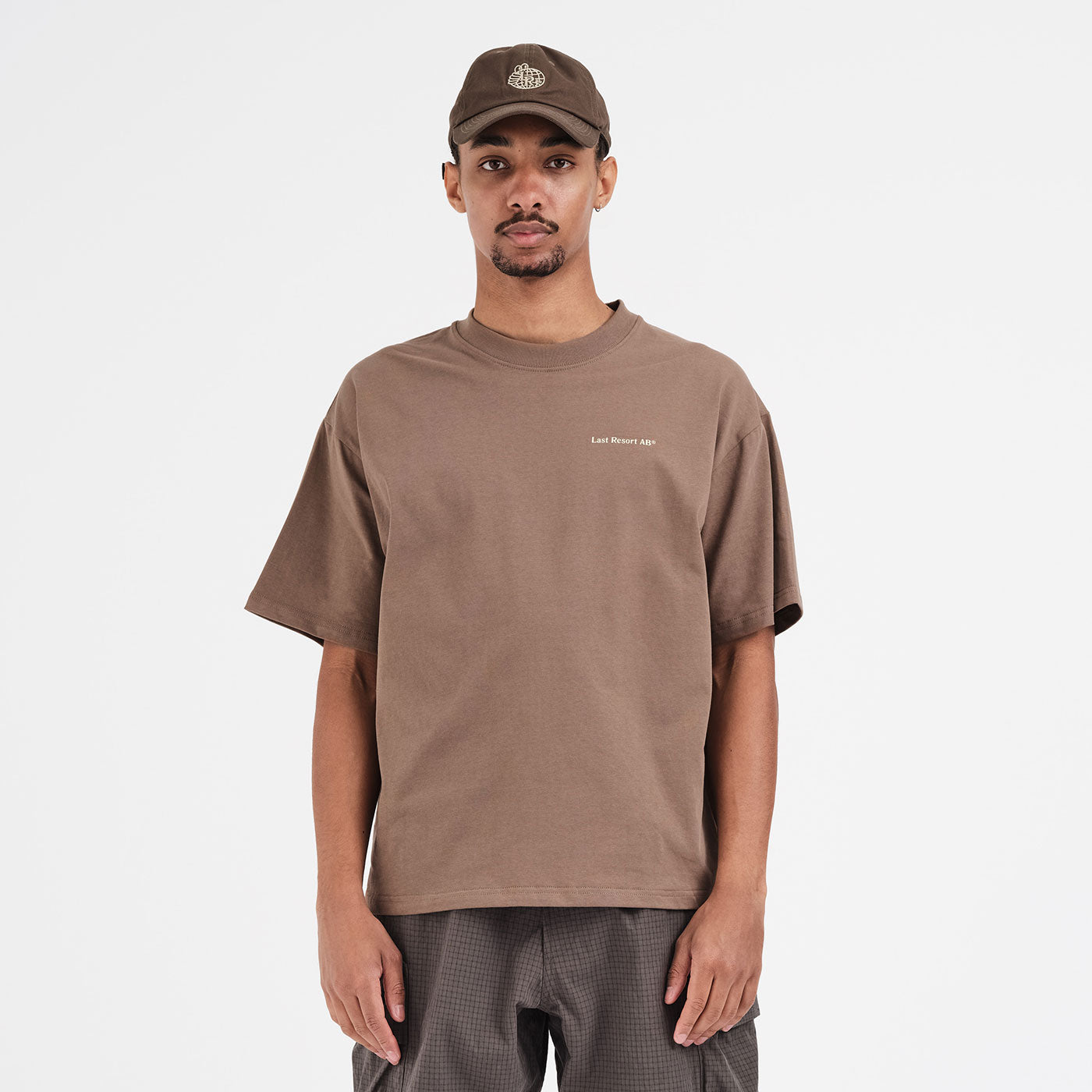 Atlas Mono SS Tee (Washed Brown/Beige)