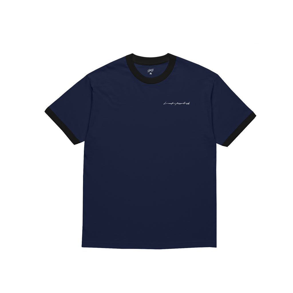 Signature Ringer SS Tee (Dark Navy)