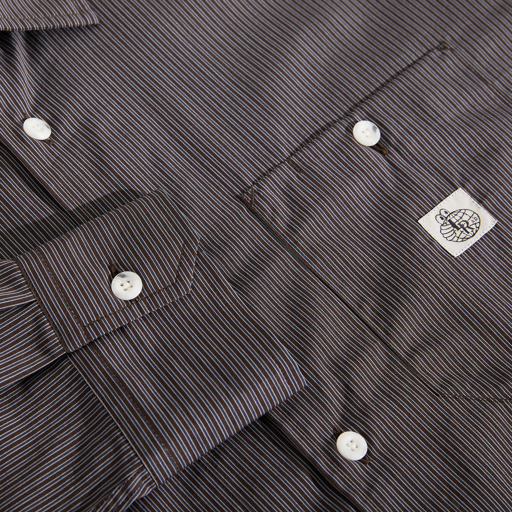 SM001 Poplin (Navy Stripe)