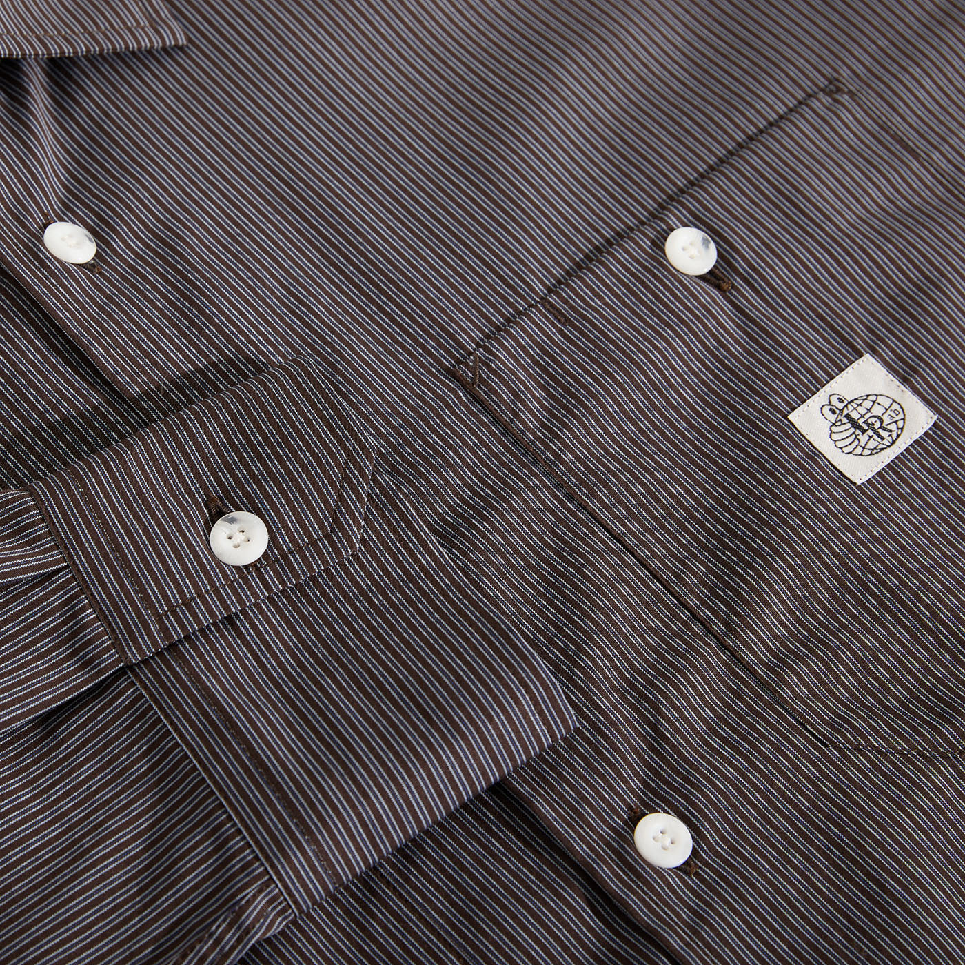 SM001 Poplin (Navy Stripe)